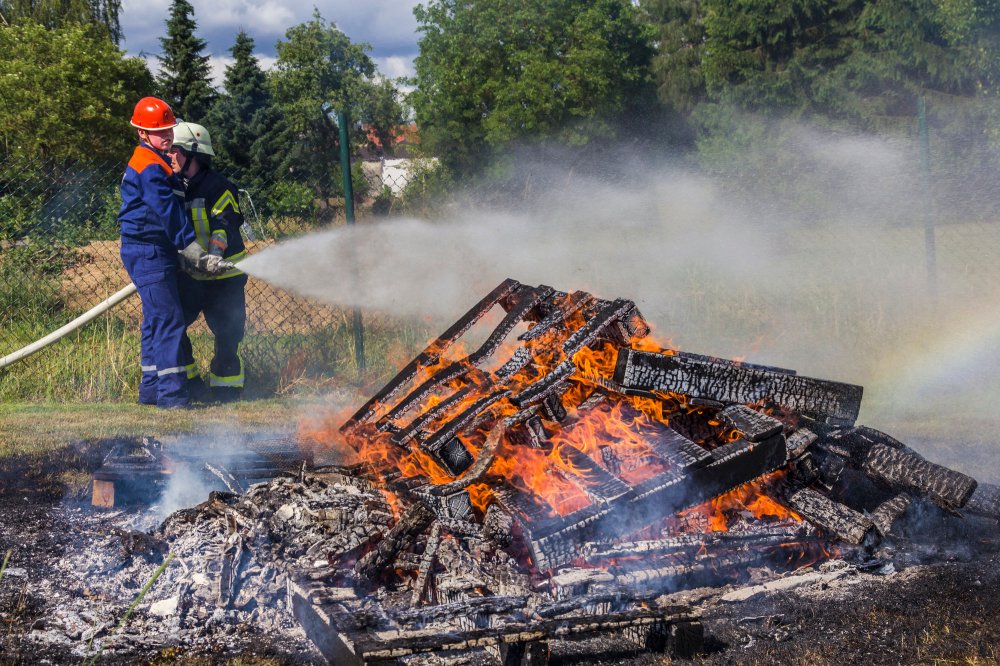 Die Jugendfeuerwehr bei der Arbeit